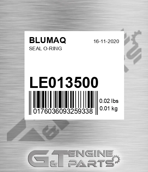 LE013500 Seal O-ring