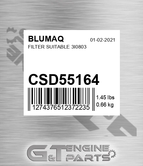CSD55164 BLUMAQ Filter Suitable 3i0803