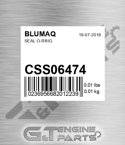 CSS06474 Seal O-ring for BLUMAQ