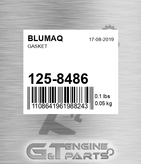125-8486 Gasket for BLUMAQ