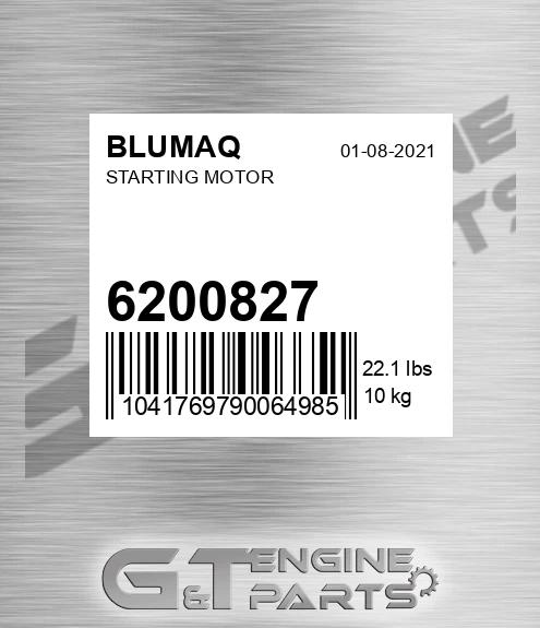 6200827 Starting Motor