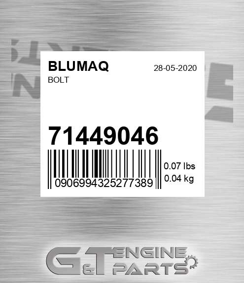71449046 Bolt