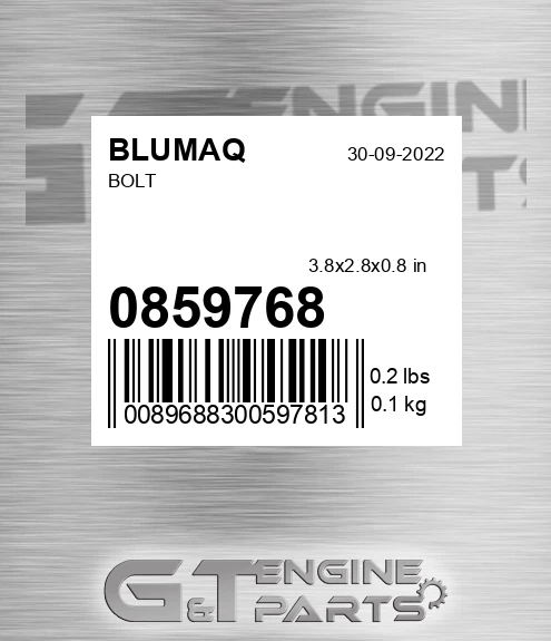 085-9768 Bolt for BLUMAQ