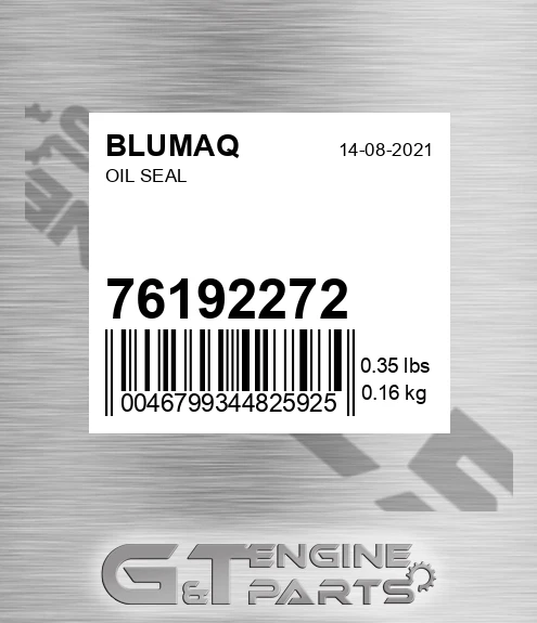 76192272 Oil Seal