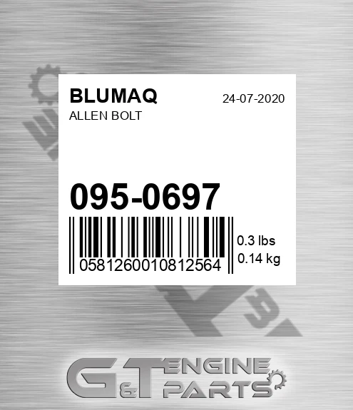 095-0697 Allen Bolt for BLUMAQ
