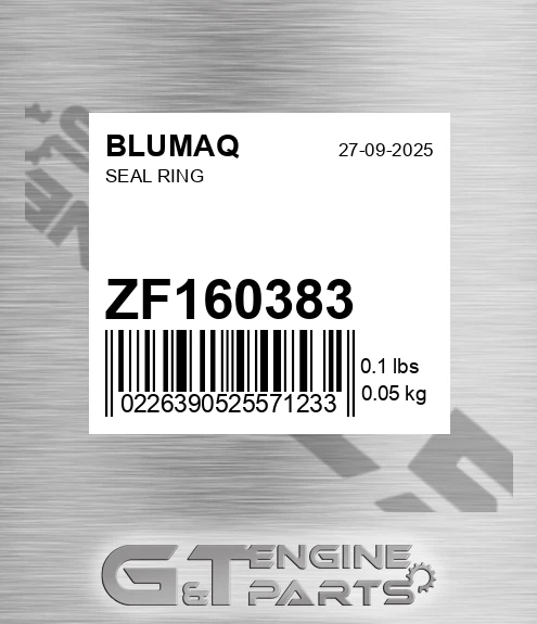 ZF160383 Seal Ring for BLUMAQ