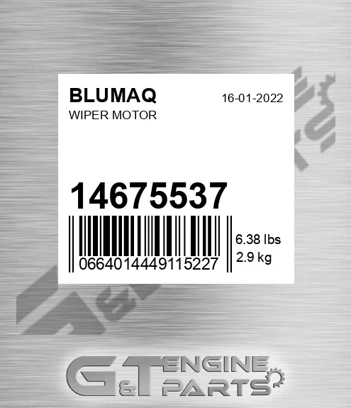 14675537 Wiper Motor for BLUMAQ