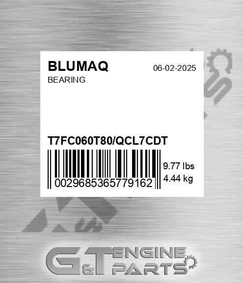 T7FC060T80/QCL7CDT Bearing for BLUMAQ