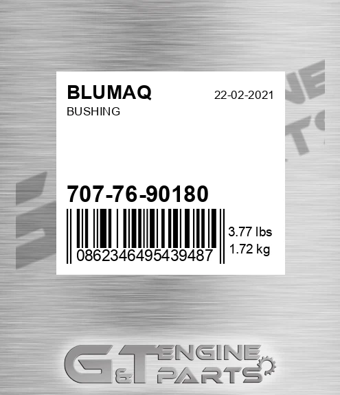 707-76-90180 Bushing for BLUMAQ