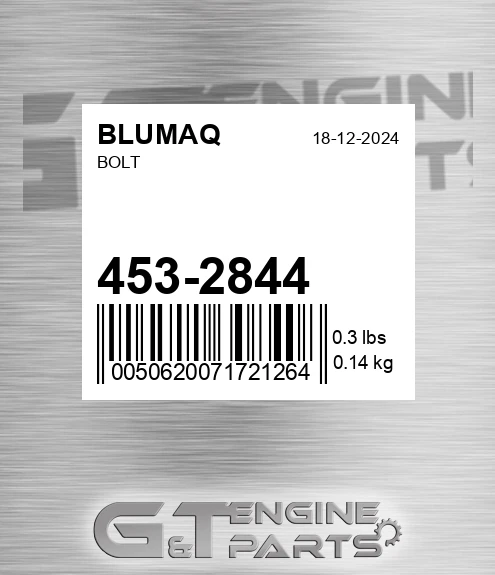 453-2844 Bolt for BLUMAQ