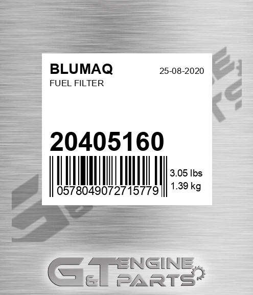 20405160 Fuel Filter for BLUMAQ