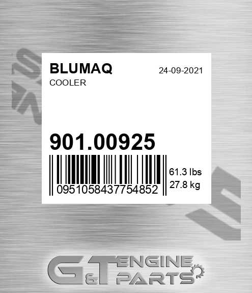 901.00925 Cooler for BLUMAQ