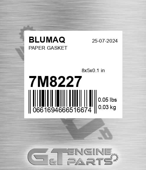 7M-8227 Paper Gasket