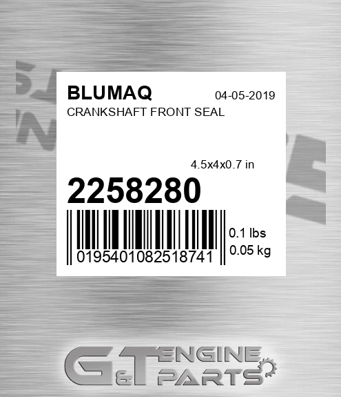 225-8280 Crankshaft Front Seal for BLUMAQ