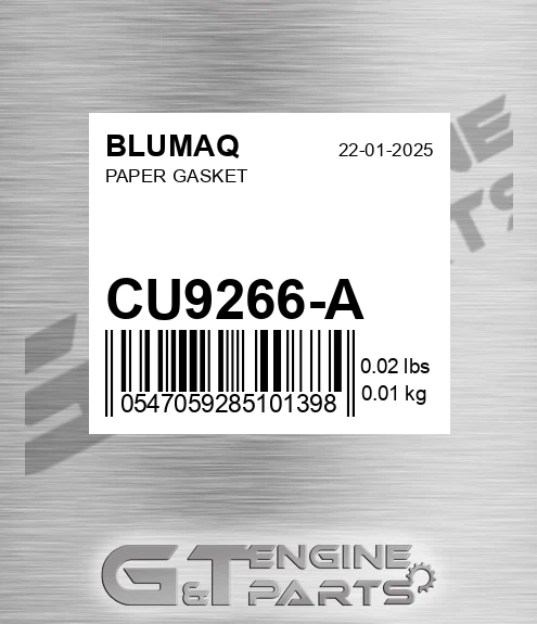 CU9266-A Paper Gasket