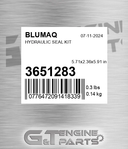 365-1283 Hydraulic Seal Kit for BLUMAQ