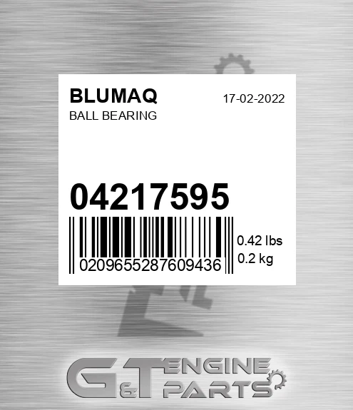 04217595 Ball Bearing for BLUMAQ