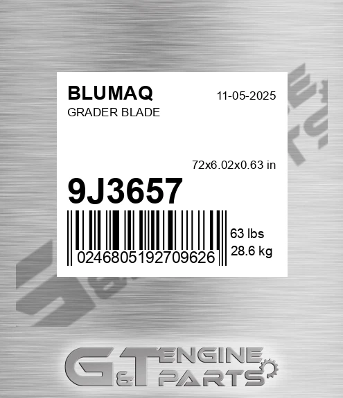 9J-3657 Grader Blade for BLUMAQ