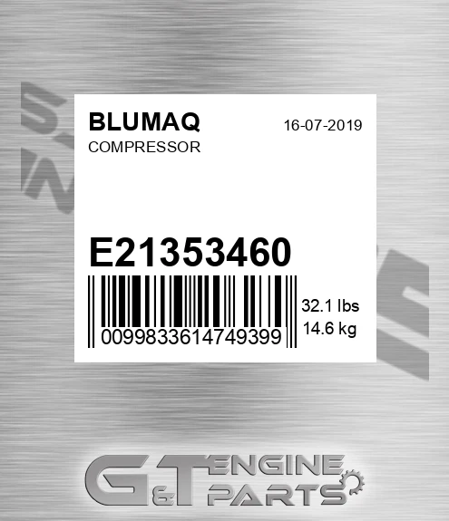 E21353460 Compressor for BLUMAQ