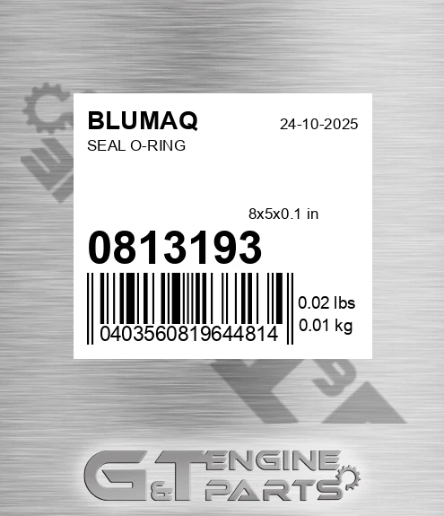 081-3193 Seal O-ring for BLUMAQ
