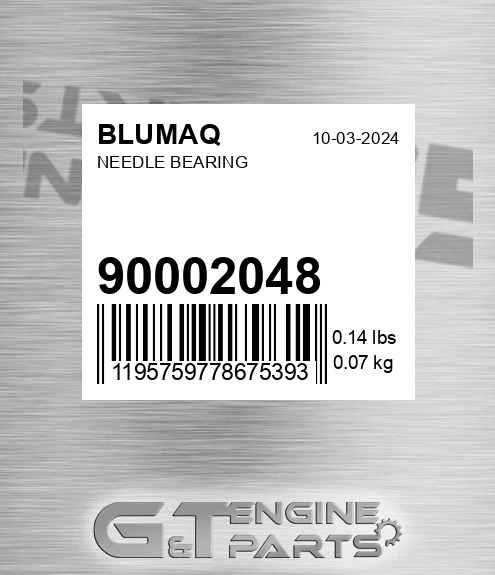 900.02048 Needle Bearing for BLUMAQ