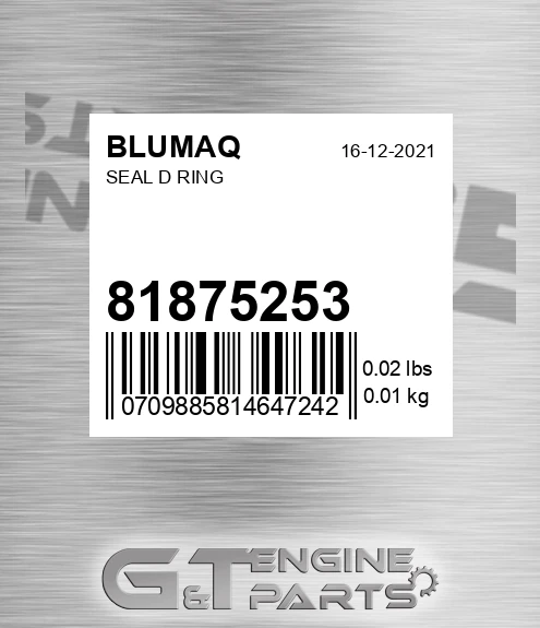 81875253 BLUMAQ Seal D Ring