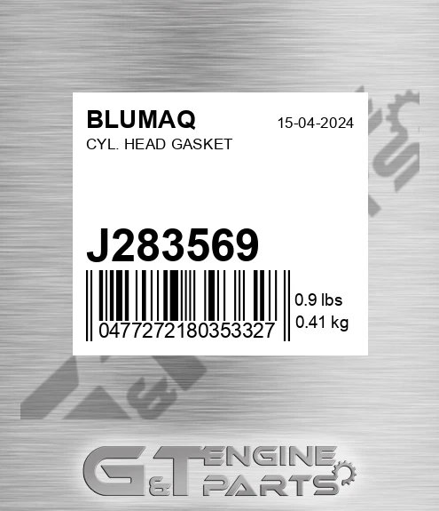 J283569 Cyl. Head Gasket