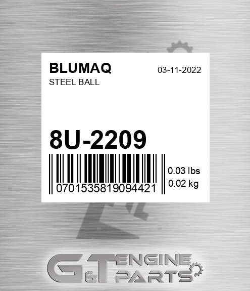 8U-2209 Steel Ball for BLUMAQ