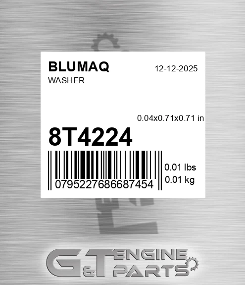8T-4224 Washer for BLUMAQ