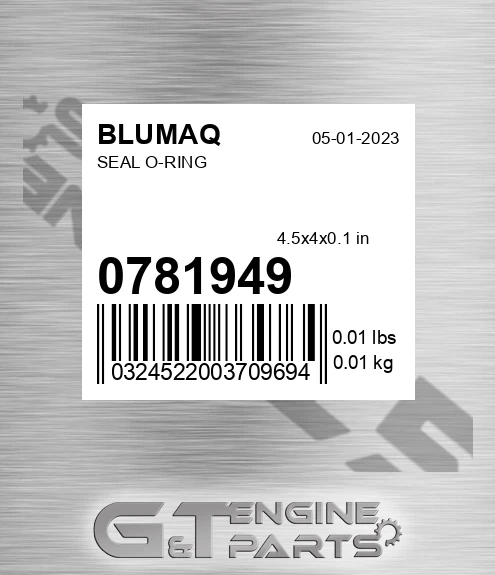 078-1949 Seal O-ring for BLUMAQ