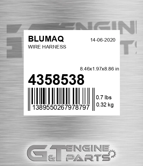 435-8538 Wire Harness for BLUMAQ