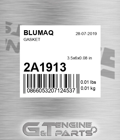 2A-1913 Gasket for BLUMAQ
