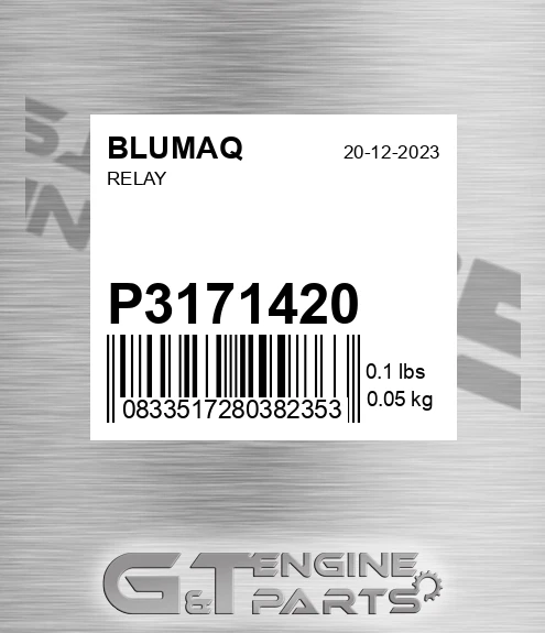 P3171420 Relay for BLUMAQ