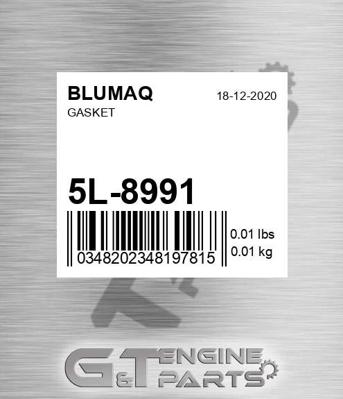 5L-8991 Gasket for BLUMAQ