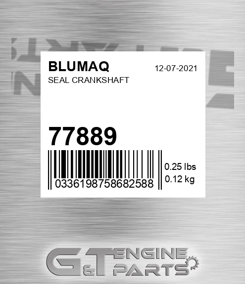 77889 BLUMAQ Seal Crankshaft