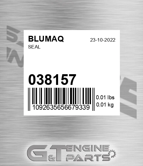 038.157 Seal for BLUMAQ