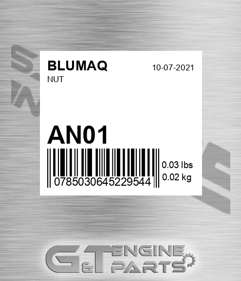 AN01 Nut for BLUMAQ