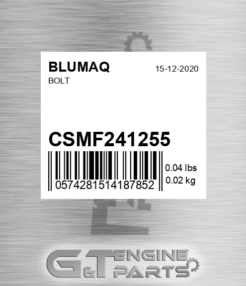 CSMF241255 Bolt for BLUMAQ