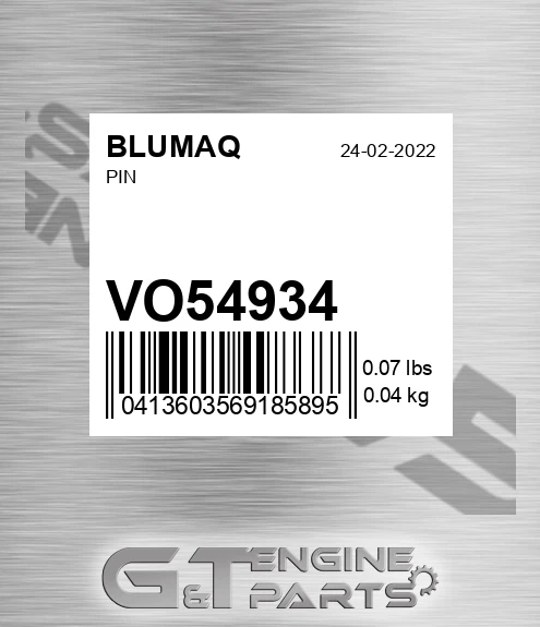 VO54934 Pin for BLUMAQ