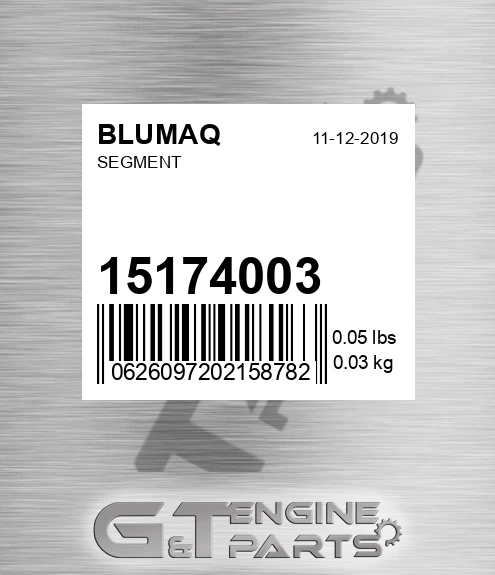 15174003 Segment for BLUMAQ