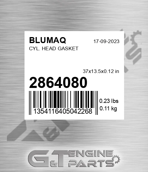 2864080 Cyl. Head Gasket