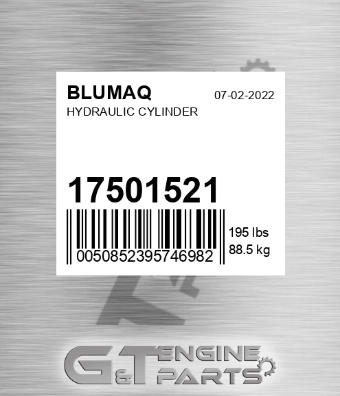 17501521 Hydraulic Cylinder for BLUMAQ