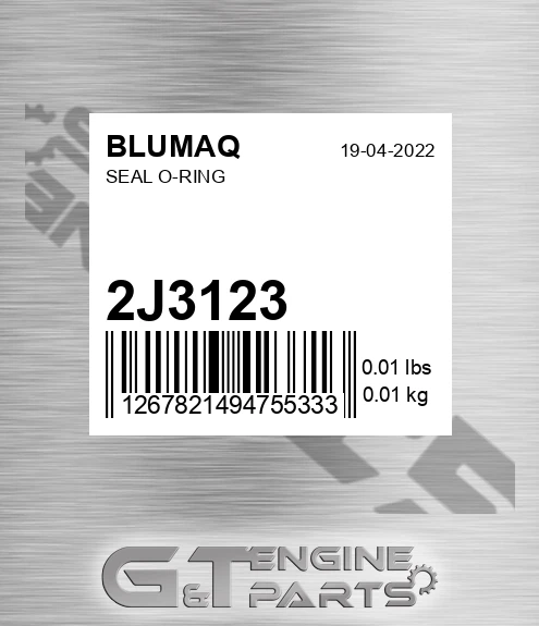 2J-3123 Seal O-ring