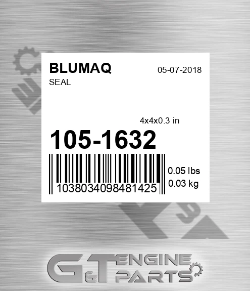 105-1632 Seal for BLUMAQ