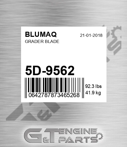5D-9562 Grader Blade for BLUMAQ