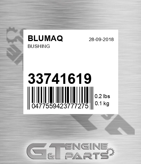 33741619 BLUMAQ Bushing