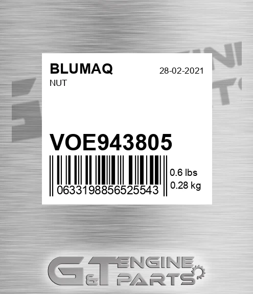 VOE943805 Nut for BLUMAQ