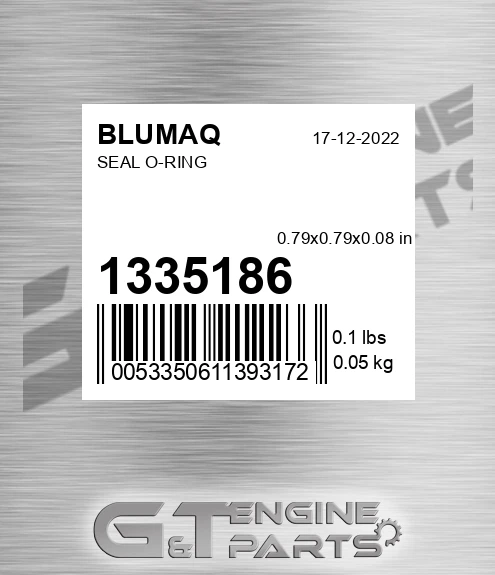 133-5186 Seal O-ring for BLUMAQ