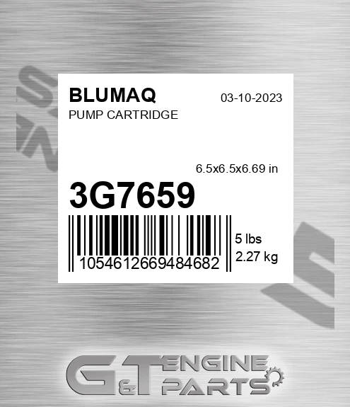3G-7659 Pump Cartridge for BLUMAQ