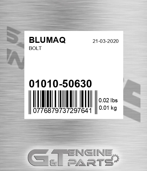 01010-50630 Bolt for BLUMAQ